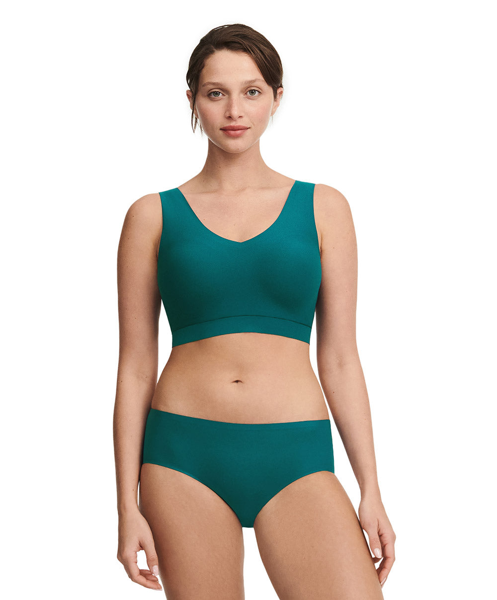 Shorty taille basse Chantelle Soft Stretch vert orient C26440-0BK