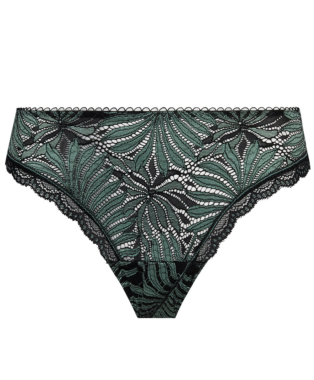 Slip Antigel de Lise Charmel Jungle du Soir vert minuit ECJ0144-VM