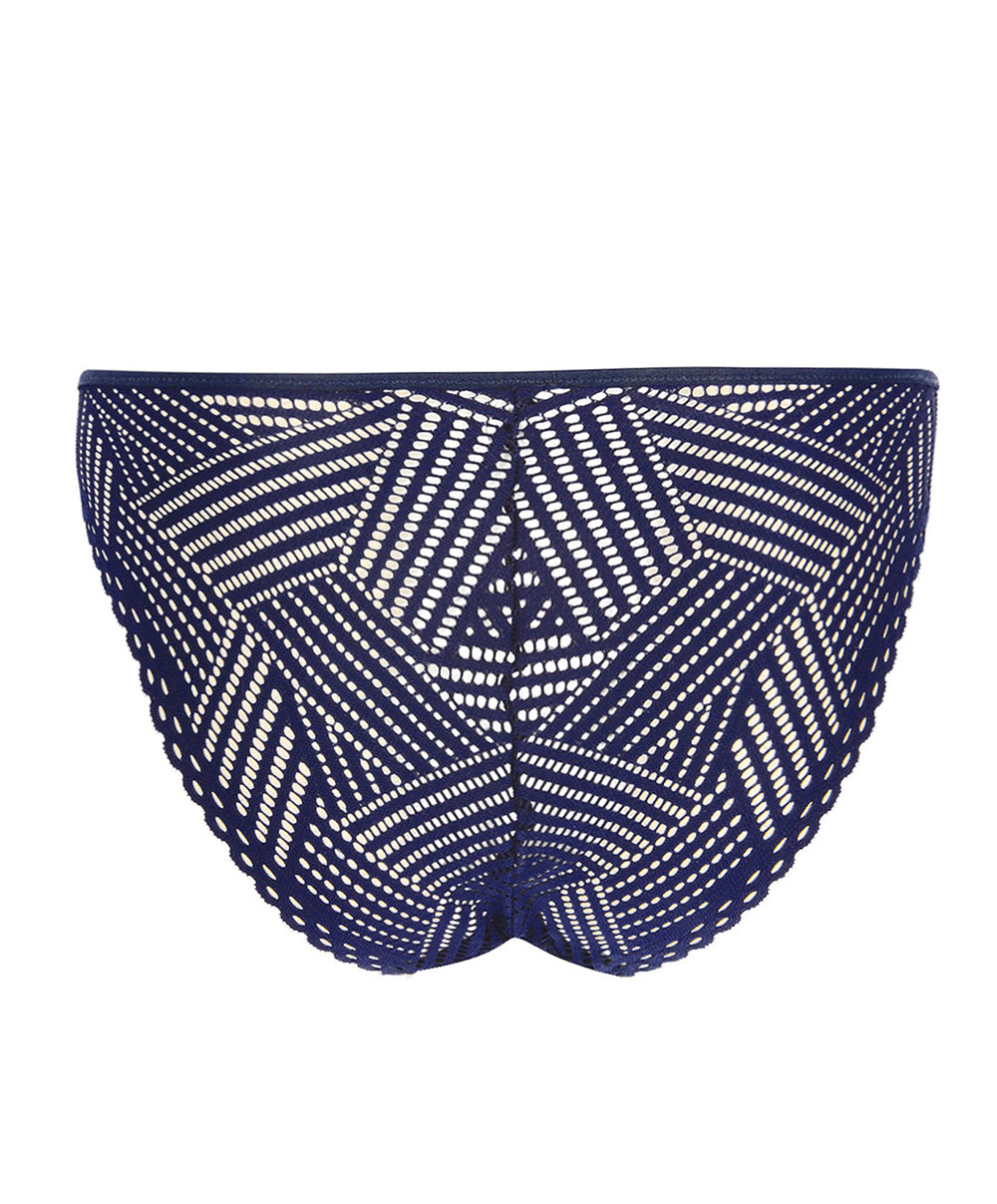 Slip Antigel de Lise Charmel Tressage Graphic marine ECC0137-TM