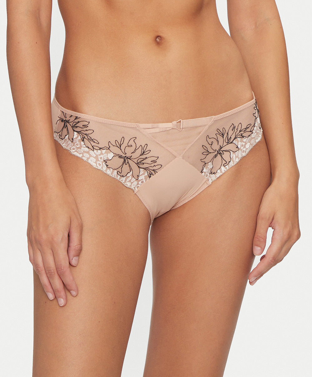 Slip Chantelle Spice clay nude noir C22BA0-0JK