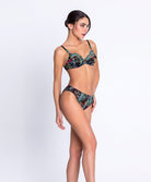 Slip "Fantaisie" Lise Charmel Fleurs Étoiles éclat étoile (noir et multicolore) ACH0296-EE