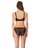 Slip italien dos ajouré Freya Expression noir AA5495-BLK face