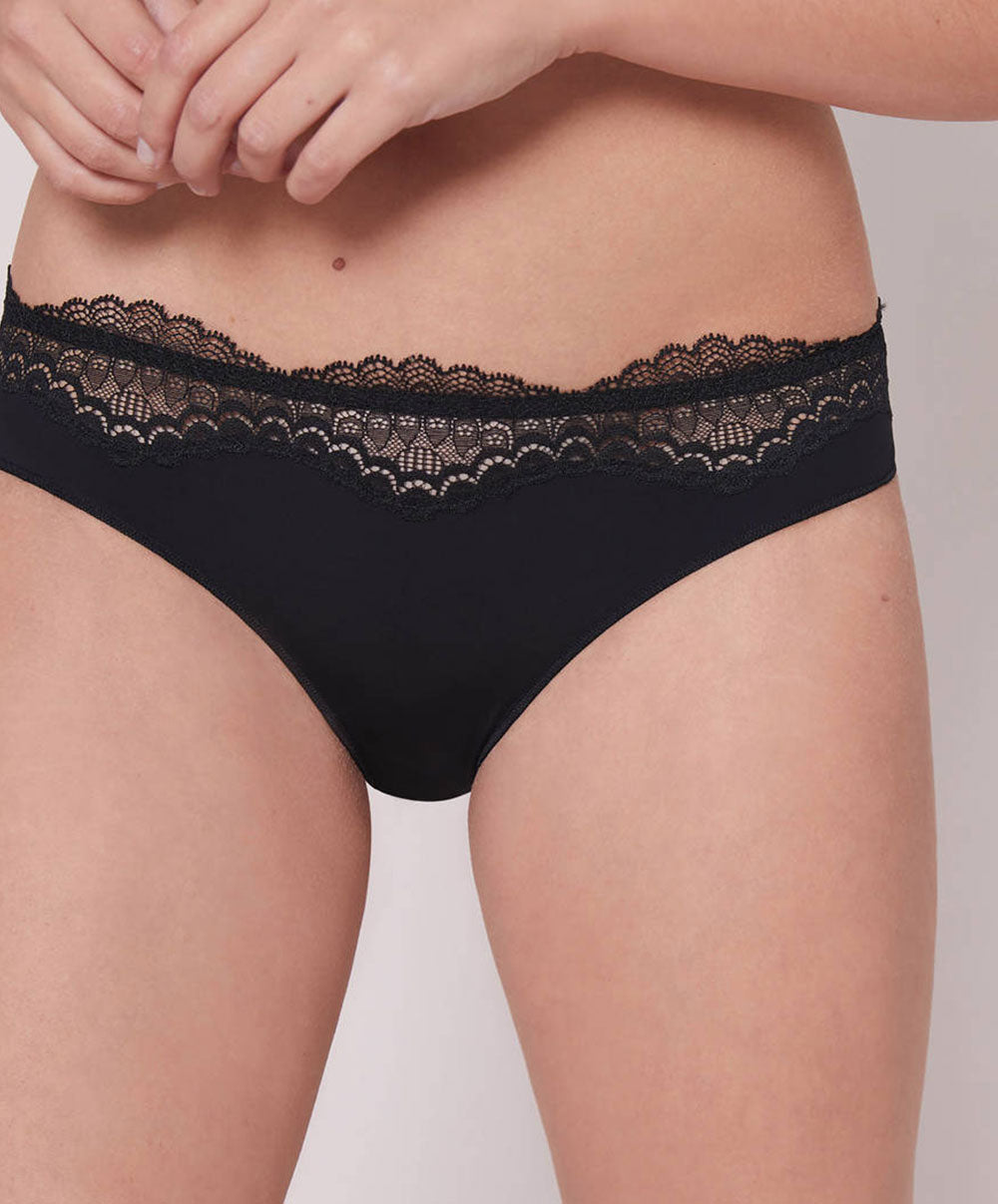Slip Eclat Noir Simone Pérèle 13N726-766