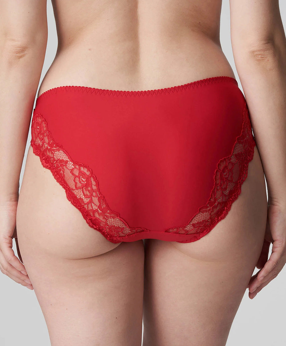Slip brésilien dentelle PrimaDonna Madison rouge scarlet 0562125-SCA