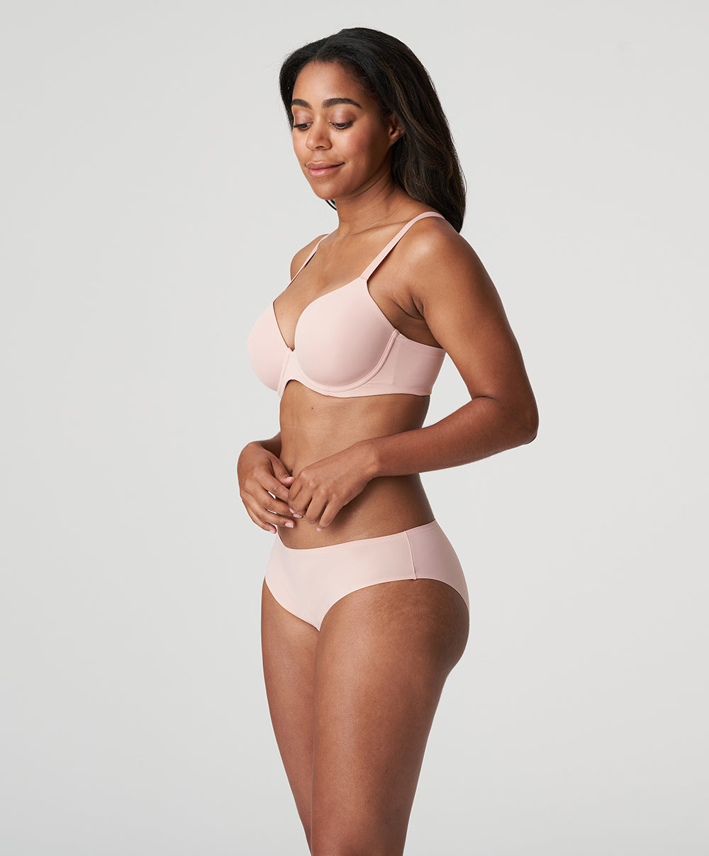Slip brésilien invisible PrimaDonna Figuras rose poudré 0563250-PWD