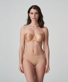 Slip brésilien invisible PrimaDonna Satin cognac 0561330-COG