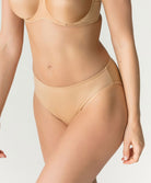Slip brésilien invisible PrimaDonna Satin cognac 0561330-COG