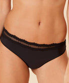 Slip clean cut Simone Pérèle Confiance noir 12K720-015 face