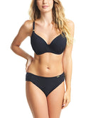 Slip de bain mi-couvrant côtés plissés Fantasie swim Ottawa noir FS6358-BLK