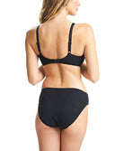 Slip de bain mi-couvrant côtés plissés Fantasie swim Ottawa noir FS6358-BLK