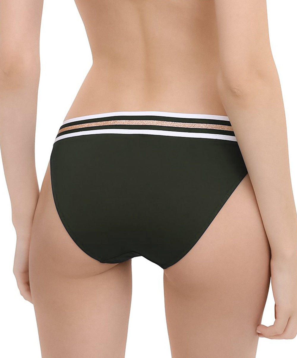 Slip de bain Lise Charmel bain Énergie Nautique kaki ABA0335-KN