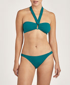 Slip de bain "Mini-Coeur" Aubade Bain La Plage Ensoleillée vert minéral TS20-MINE