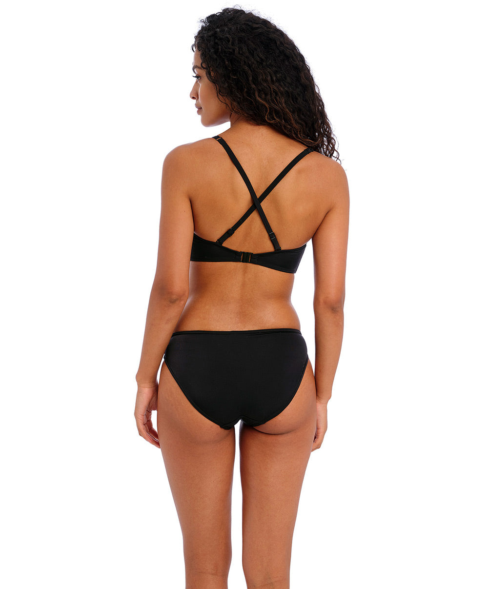 Slip de bain bikini Jewel Cove plain black Freya swim AS7234-PLK