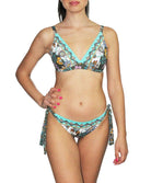 Slip de bain bikini à nouettes Lise Charmel bain Fleur Persane bronze ABB0167-BP