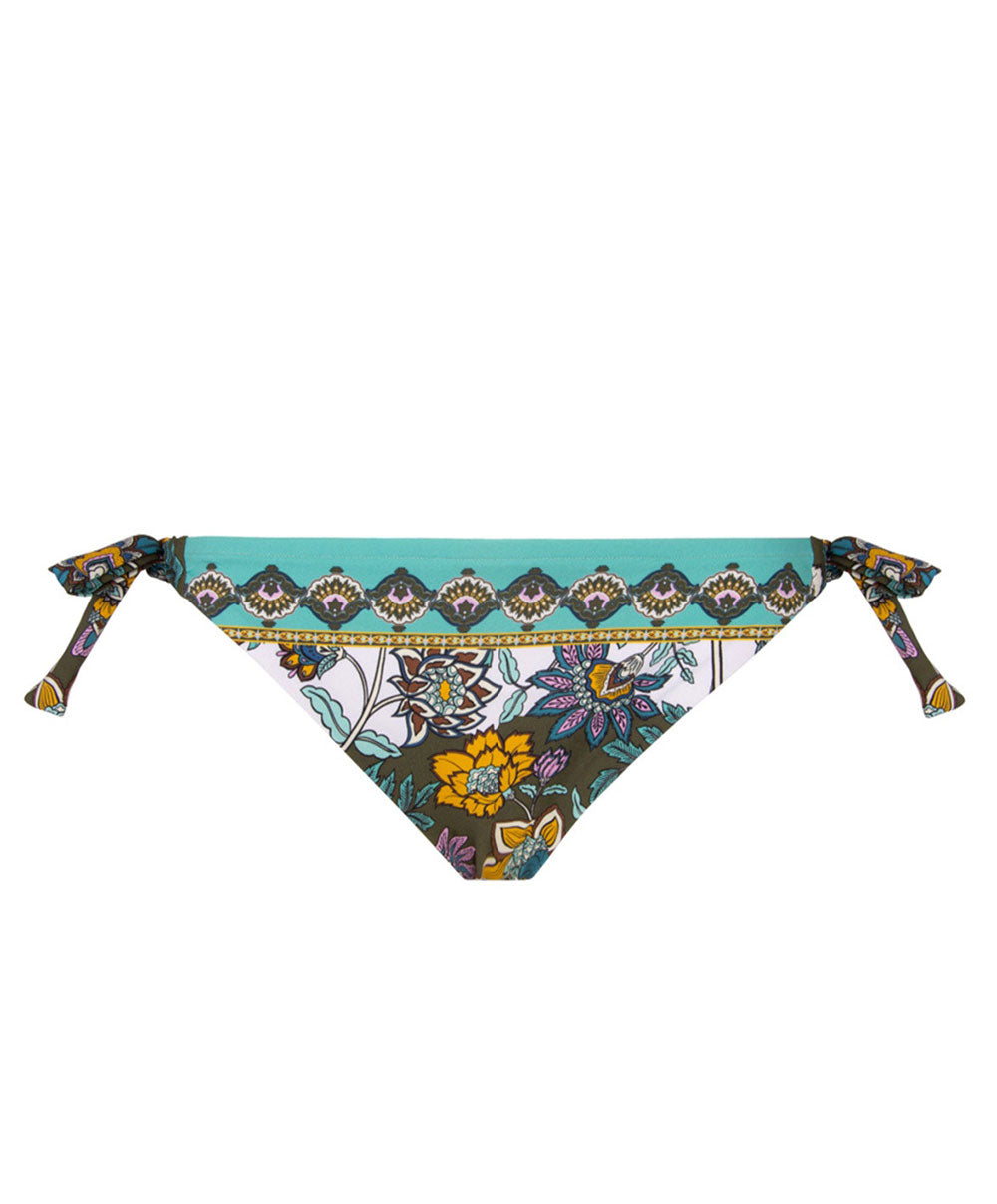Slip de bain bikini à nouettes Lise Charmel bain Fleur Persane bronze ABB0167-BP