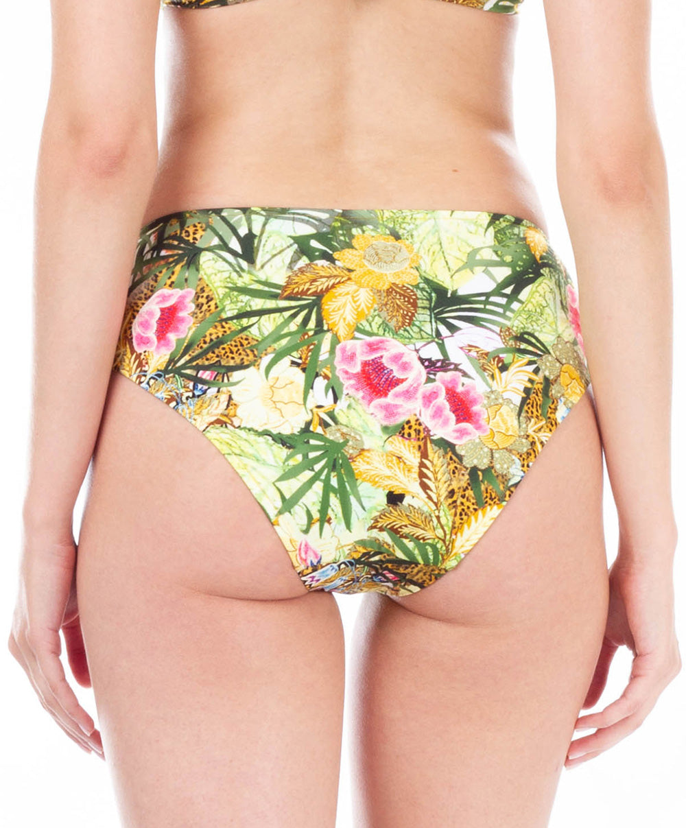 Slip de bain à échancrure ajustable Lise Charmel bain Jungle Panthère jungle nature ABA0629-JN face