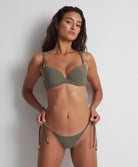 Slip de bain "Mini-Coeur" Aubade Bain Beach Escape kaki LS20-KAKI