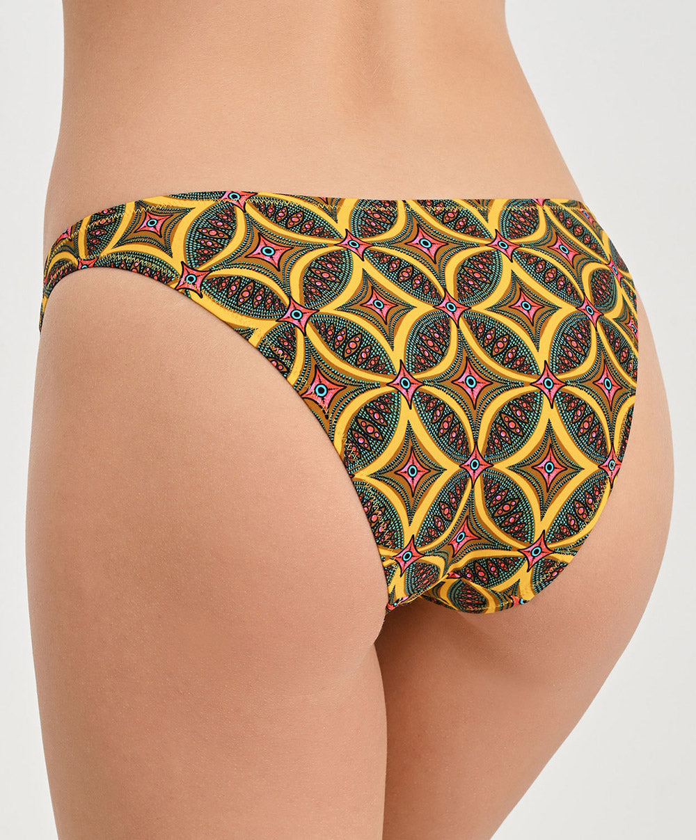 Slip de bain séduction La Muse Africa jaune Antigel Bain EBB0756-JA