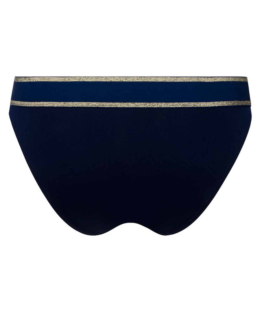 Slip de bain séduction La Belle à Bord or navy Antigel Bain EBB0775-ON