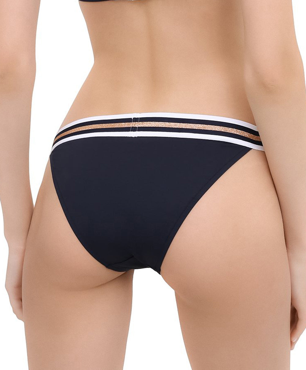 Slip de bain taille basse Lise Charmel bain Énergie Nautique encre ABA0435-EN