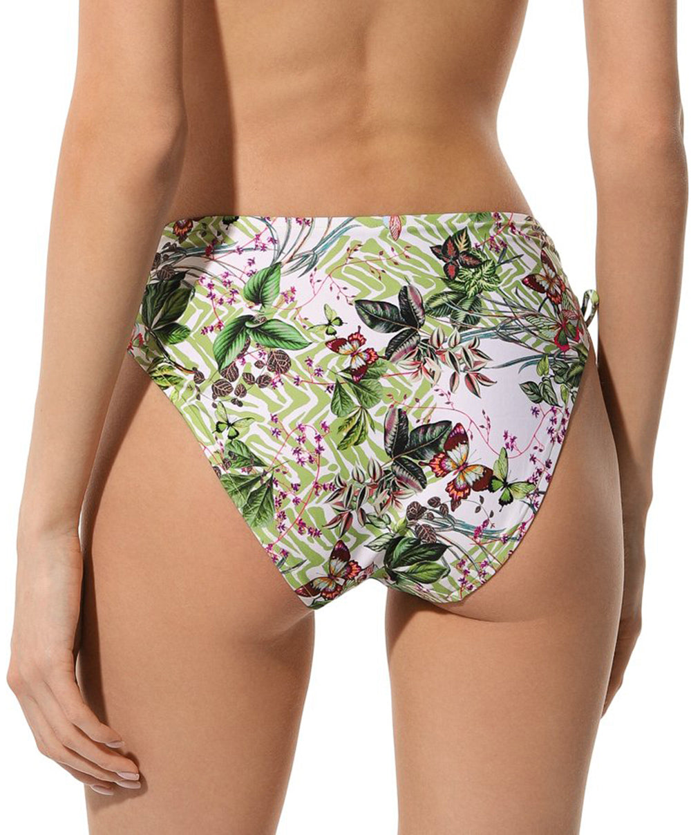 Slip de bain taille mi-haute échancrure ajustable Lise Charmel bain Envolée Tropicale lumière  ABB0673-LT