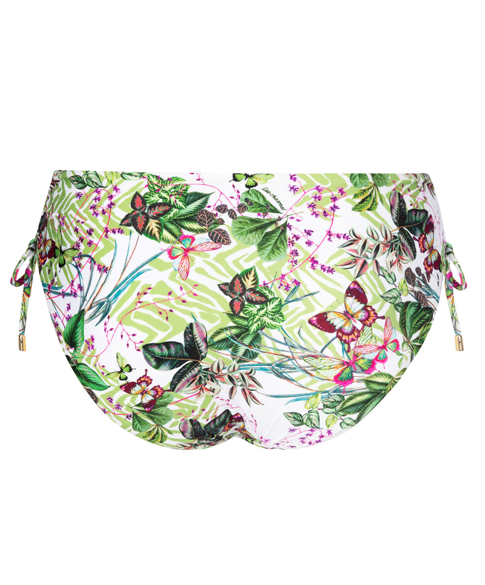 Slip de bain taille mi-haute échancrure ajustable Lise Charmel bain Envolée Tropicale lumière  ABB0673-LT
