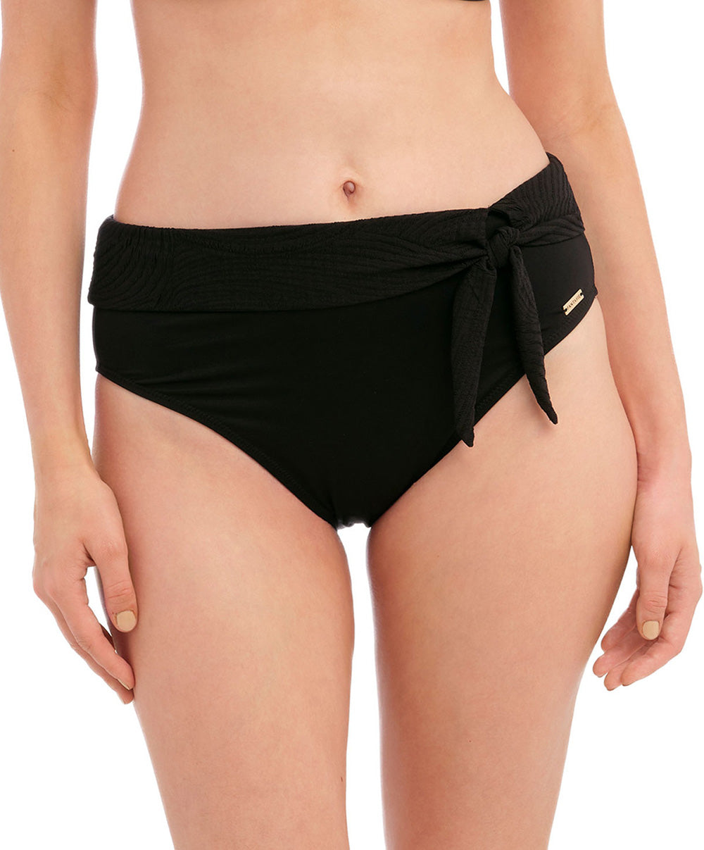 Slip de bain taille haute mi-couvrant Fantasie swim Ottawa noir FS6497-BLK