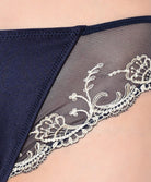 Slip dos opaque Lise Charmel Splendeur Soie marine ACC0280-SM