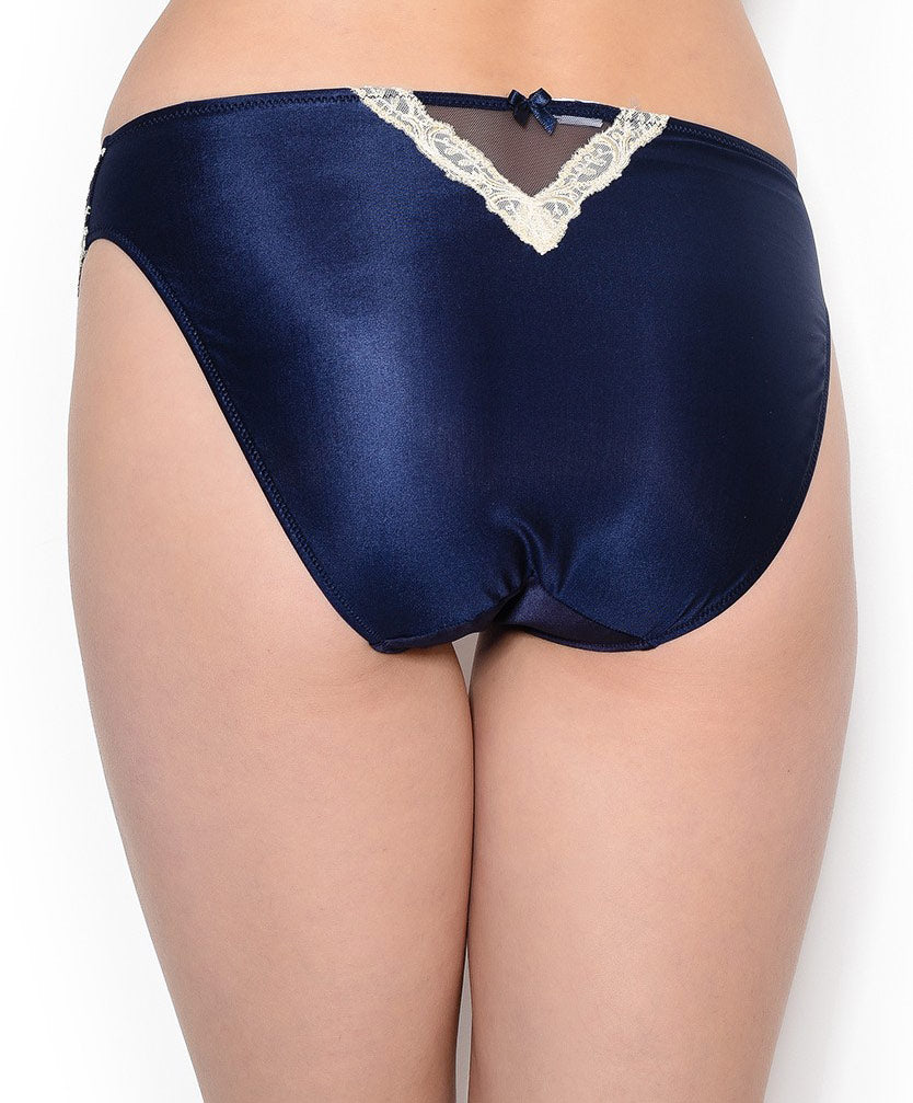 Slip dos opaque Lise Charmel Splendeur Soie marine ACC0280-SM