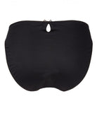 Slip grande taille dos opaque Acanthe Guipure arty noir Éprise de Lise Charmel BCG0207-AN face