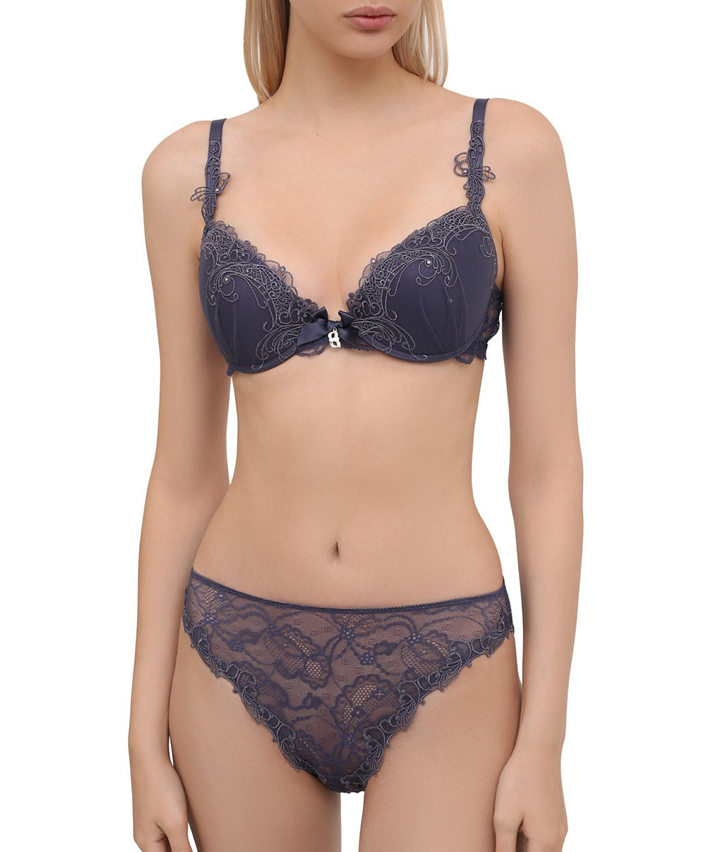 Slip fantaisie Lise Charmel Soir de Venise gris ACA0203-GV