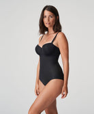 Slip gainant taille très haute invisible PrimaDonna Figuras charbon 0563253-CHB