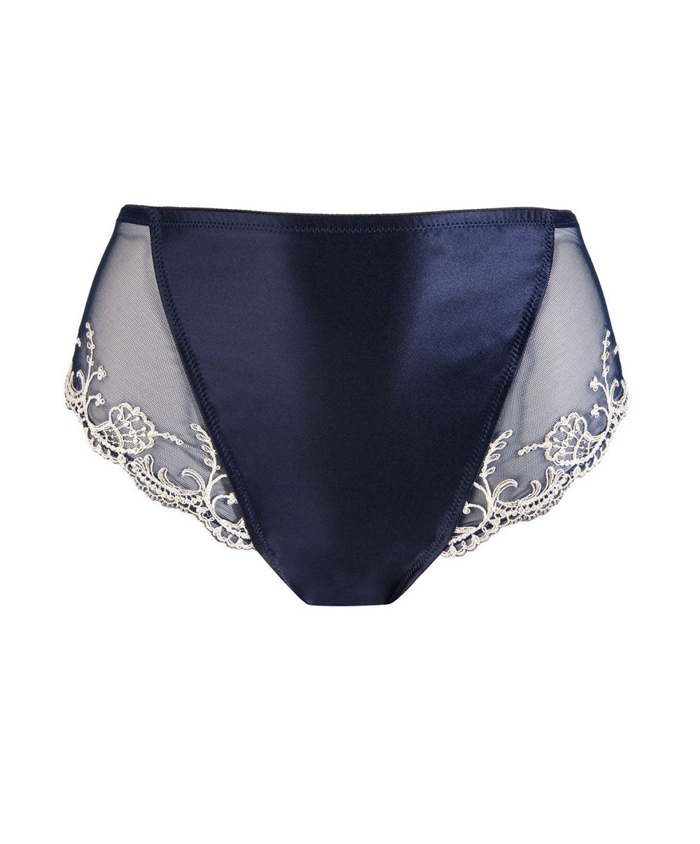 Slip haut Lise Charmel Splendeur Soie marine ACC0380-SM 10