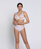 Slip haut dos opaque Lise Charmel Sublime en Dentelle blanc ACH0313-BL