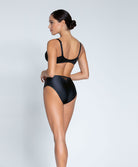 Slip haut en soie Lise Charmel Splendeur Soie noir ACC0380-NO
