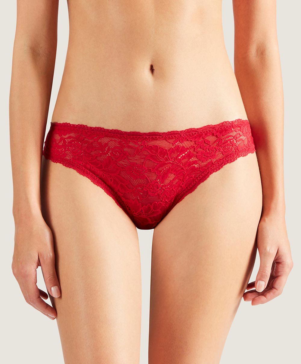 Culotte italienne rouge Rosessence rouge gala Aubade HK27-GALA