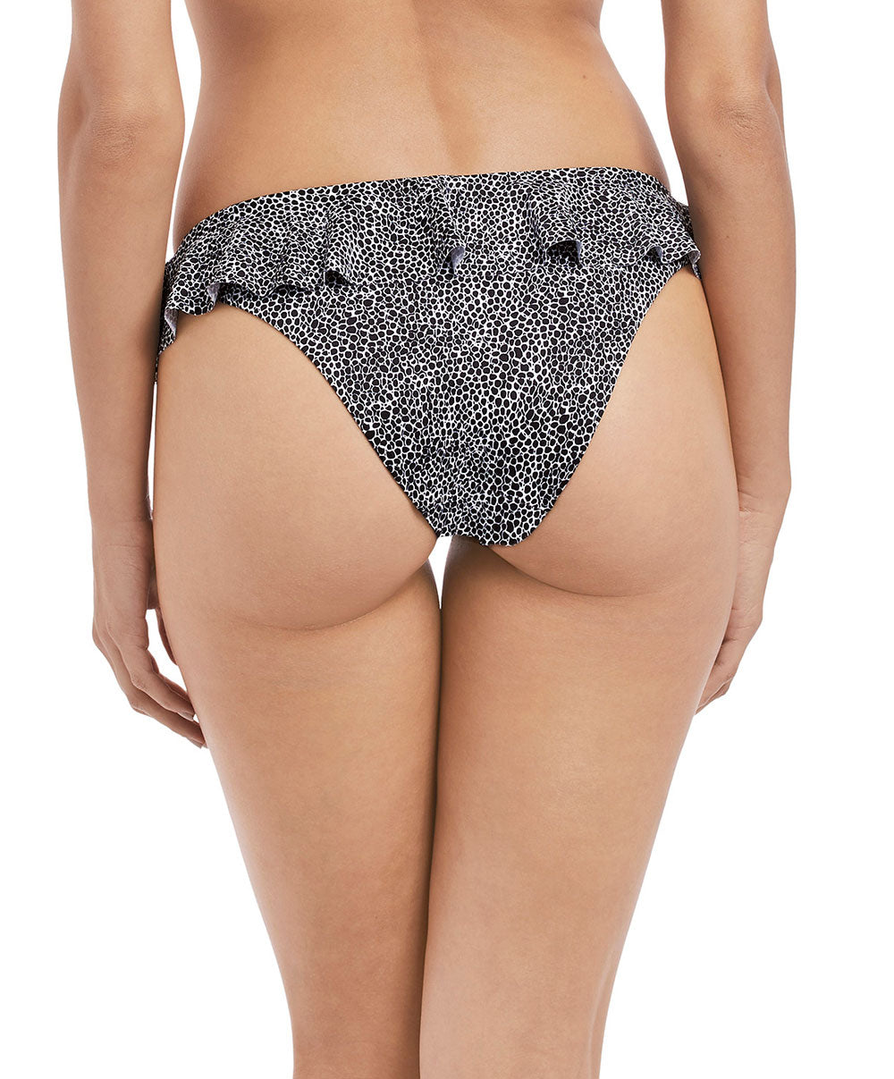 Slip de bain italien à volants Run Wild Freya swimwear Black