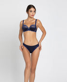 Slip italien en soie Lise Charmel Splendeur Soie bermudes bleu ACC0780-BS