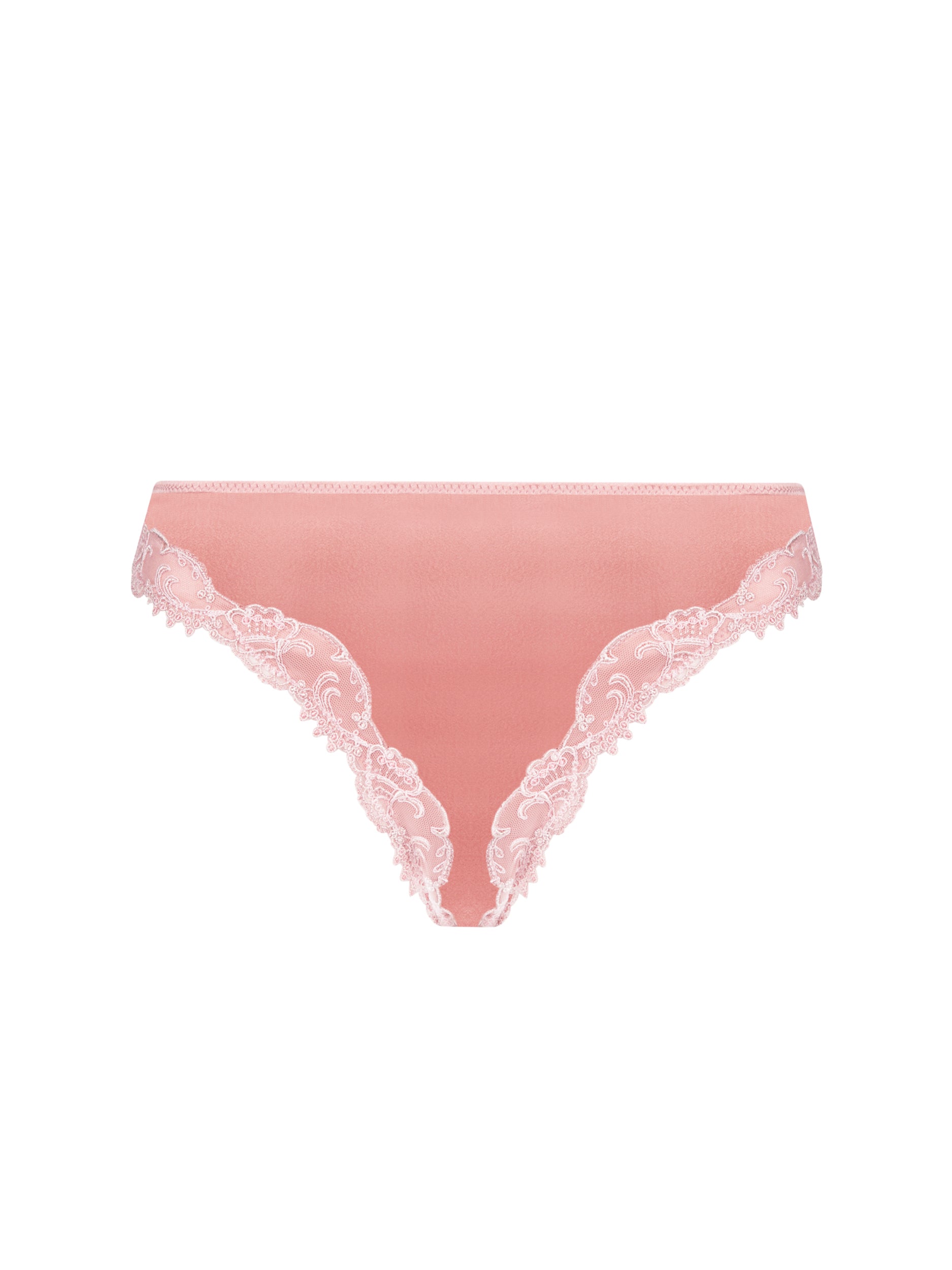 Slip italien en soie Lise Charmel Splendeur soie rose vintage ACC0780-SU