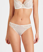Culotte italienne en dentelle Joyaux éternel Opaline Aubade UB27-OPLI