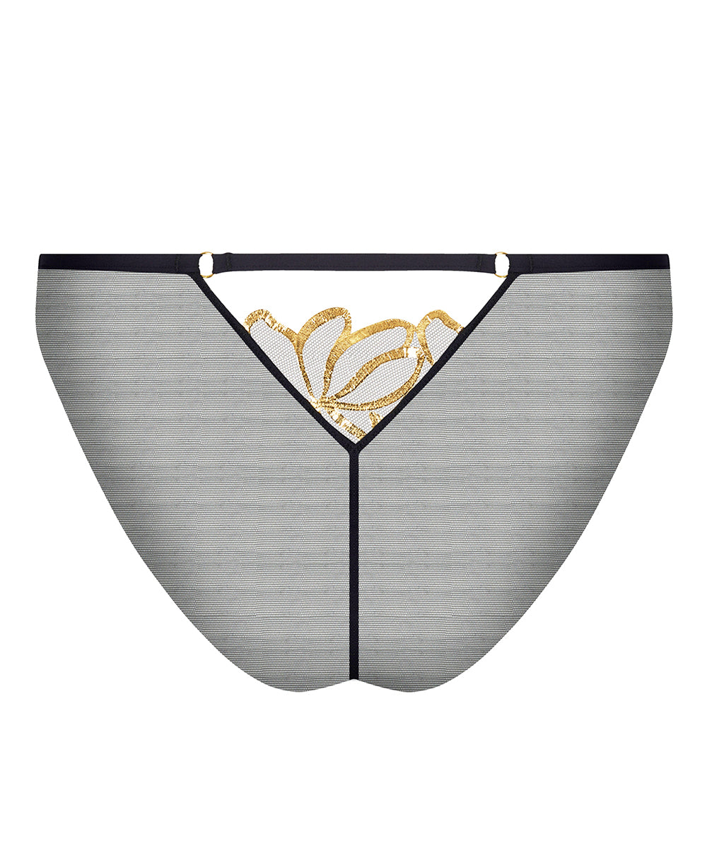 Slip "Séduction" Lise Charmel Éclats d'Or noir or ACJ0729-NO