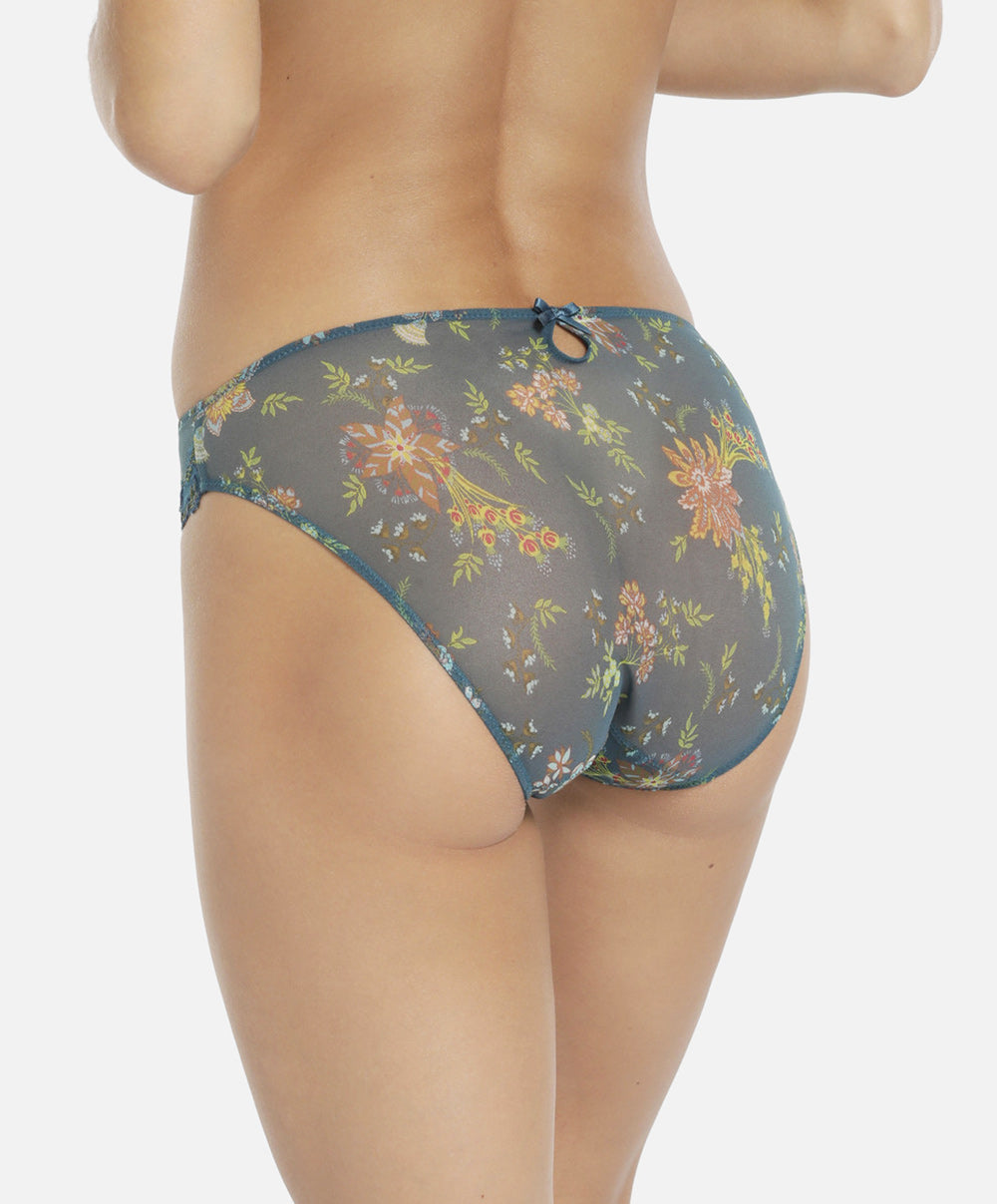 Slip séduction Lise Charmel Écrin nature pastel bleu paon ACG0729-EP