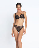 Slip "Séduction" Lise Charmel Féérie Couture noir ACH0774-NO