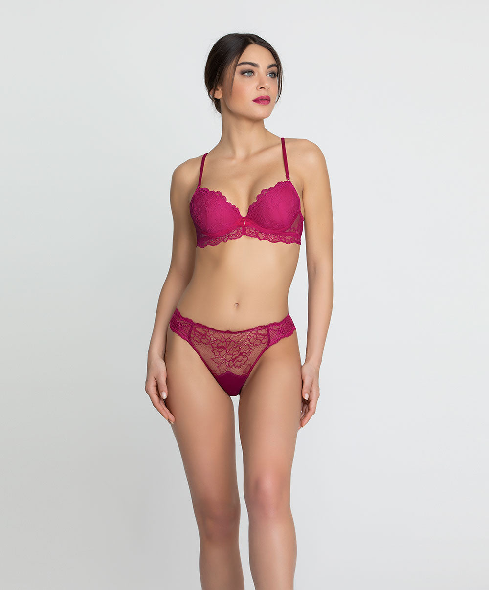 Culotte italienne Lise Charmel Sublime en Dentelle fuchsia ACH0713-FS
