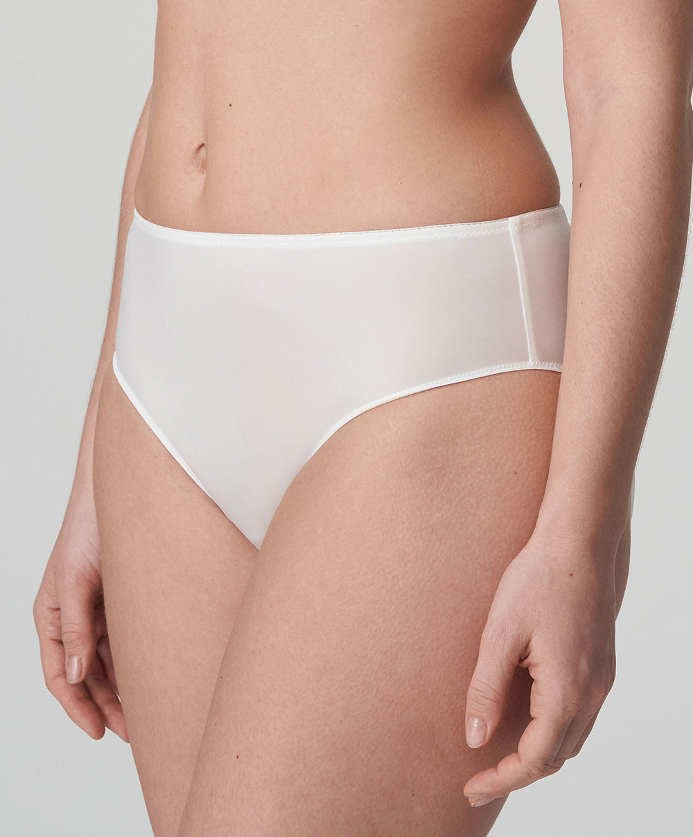 Slip taille haute invisible PrimaDonna Satin noir 0561331-NAT