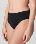 Slip taille haute invisible PrimaDonna Satin noir 0561331-ZWA
