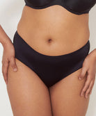 Slip taille haute invisible PrimaDonna Satin noir 0561331-ZWA