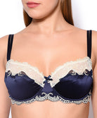 Soutien-gorge corbeille Lise Charmel Splendeur soie marine
