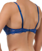 Soutien-gorge Pigeonnant Balconnet Sensuality Rose Antinea de Lise Charmel Encre bleue