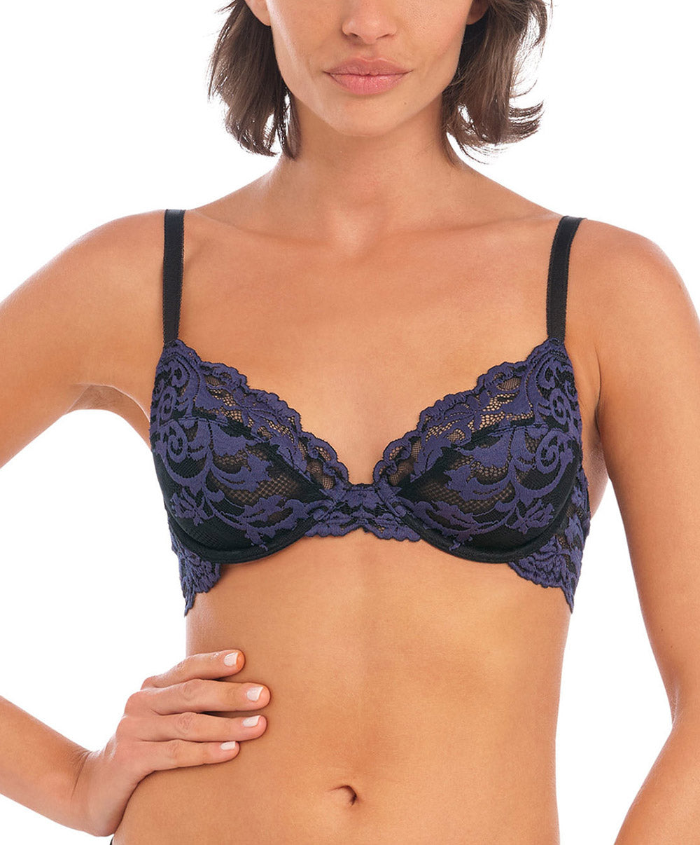 Soutien-gorge à armatures plongeant Wacoal Instant Icon black eclipse WA851322-963